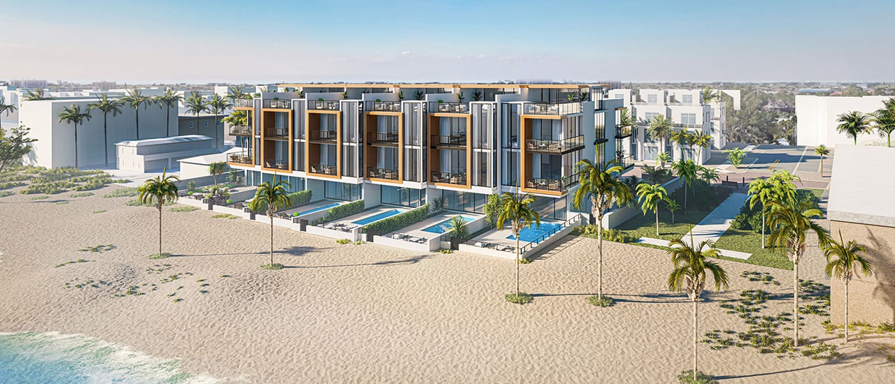 exterior rendering of ocean six terraces