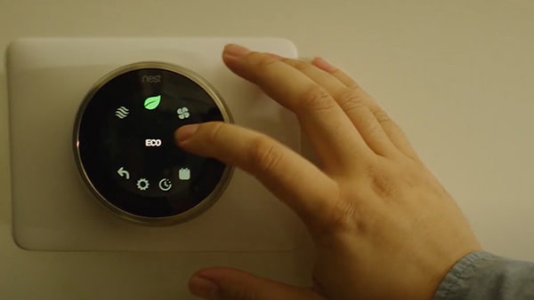 thermostat on eco mode in genius home
